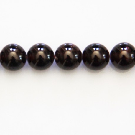 BeauMonde Bijoux - Grenat 10/10.2 mm perle ronde A+ Inde