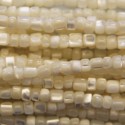 Mother-of-pearl 3X3 mm mini tube - BeauMonde Bijoux