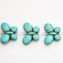 Howlite 15x20 mm butterfly
