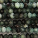 Emeraude 2.5x4 mm rondelle facettée A+ Brésil
