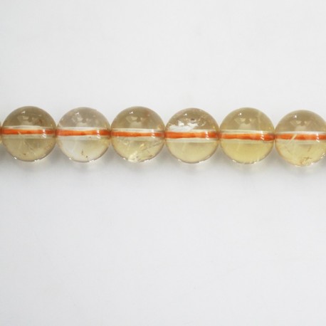 Citrine 8 mm round pearl A - BeauMonde Bijoux