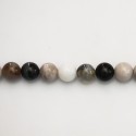 Agate dentritic 6 mm round bead