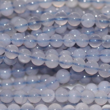BeauMonde Bijoux - Calcedoine 3 mm perle ronde A Afrique (Malawi)