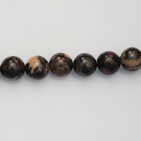 BeauMonde Bijoux - Jaspe Outback 8 mm environ perle ronde Australie
