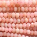Opale rose 3x2 mm rondelle facettée A+ Brésil