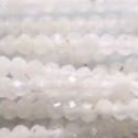 BeauMonde Bijoux - Pierre de lune blanche 3x2.5 mm rondelle facettée A Inde