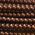 Hematite 3 mm round copper bead