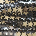 Hematite silver 6 mm star
