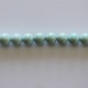 Howlite 6 mm round milky turquoise bead