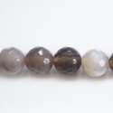 BeauMonde Bijoux - Agate 12 mm perle ronde facetée