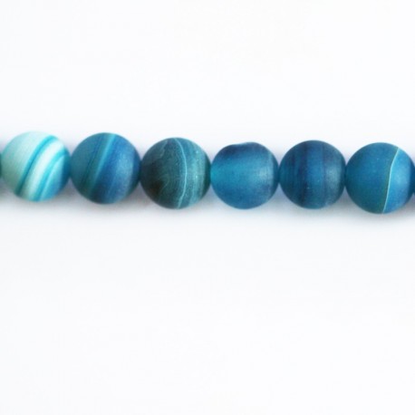 Agate 8 mm perle ronde - BeauMonde Bijoux