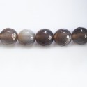 Agate 10 mm round faceted bead - BeauMonde Bijoux