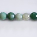 Agate 10 mm round faceted bead