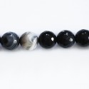 Agate 10 mm round faceted bead