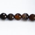 Agate 10 mm round faceted bead - BeauMonde Bijoux