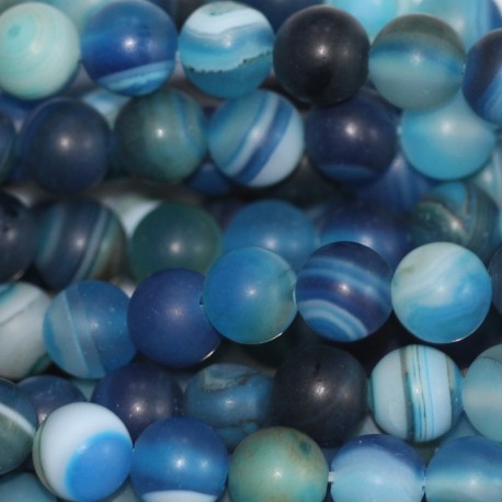Agate 6 mm perle ronde - BeauMonde Bijoux