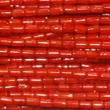 BeauMonde Bijoux - Bambou rouge clair 3x4/5 mm tube teinté Indonésie