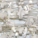 Mother-of-pearl 12x8 mm cross pierced in width