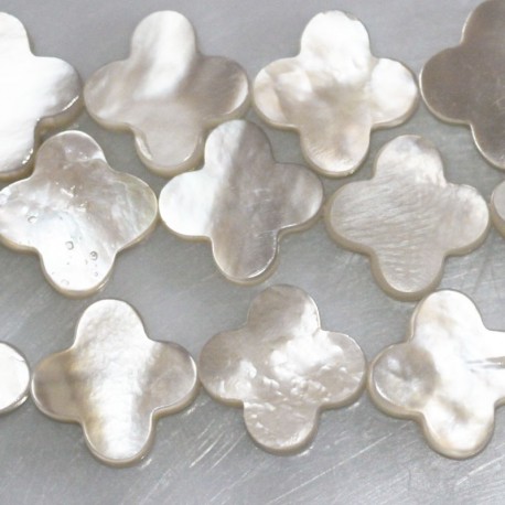 Nacre 13 mm peace and love - BeauMonde Bijoux