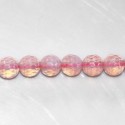 Glass pearl 8 mm round faceted bead - BeauMonde Bijoux