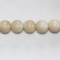 Glass pearl 10 mm round bead