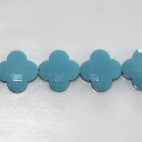 BeauMonde Bijoux - Fleur verre 16 mm facetée