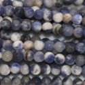 Sodalite 4 mm matte mixed round bead - BeauMonde Bijoux