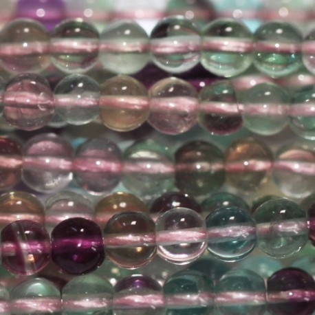 Fluorite 6 mm perle ronde AB - BeauMonde Bijoux