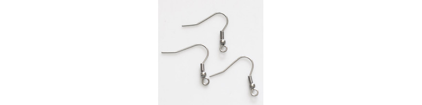 Boucles D'oreilles Pendantes En Acier Inoxydable - Fermoir Dormeuse, Couleur Argenté - Neuf Sans Emballage
